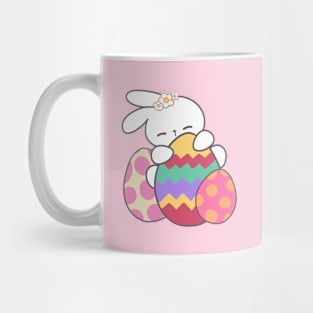 Loppi Tokki Revels in the Joy of Easter Surrounded by Colorful Eggs! Mug